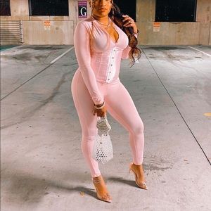 Two Piece Set- Jumpsuit and Corset